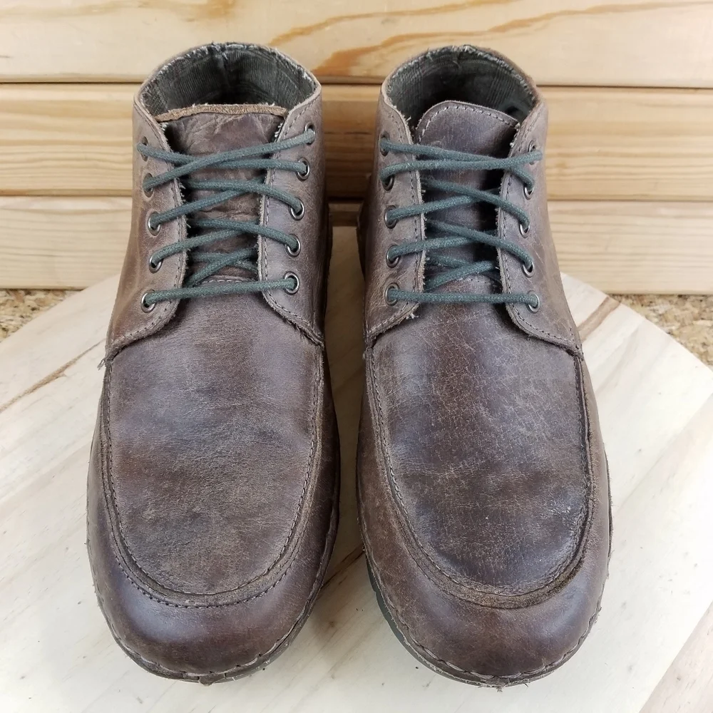 Roan by Bed Stu TOBIAS Men's 9 US Distressed Lace Up Leather Chukka Ankle Boots